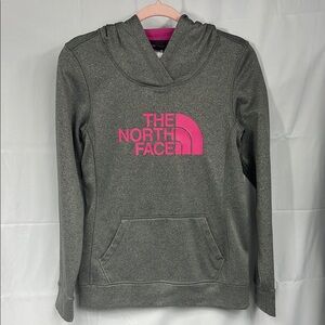 The North Face Women’s Gray/Pink Hoodie